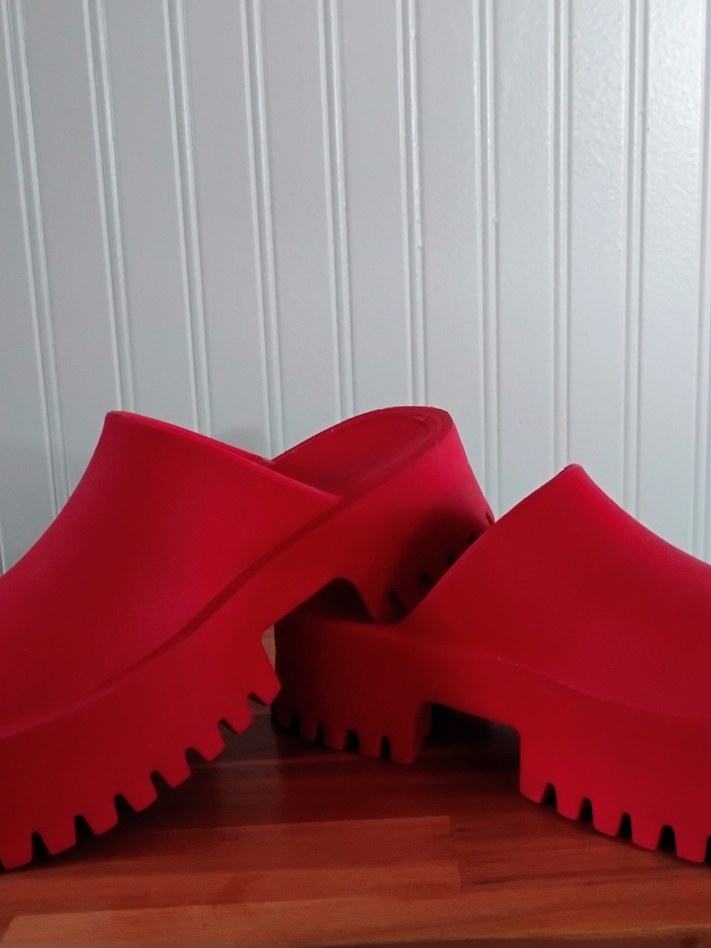 Jeffrey Campbell Chunky Platform Clog - Red